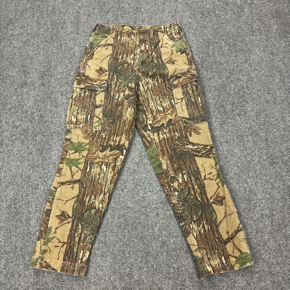 Cabela's Cargo Pants Mens 30x30 Brown Camo Canvas Lined Hunting Outdoor